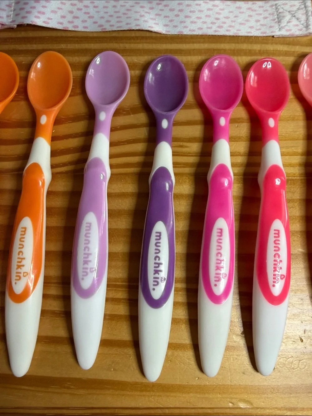 Munchkin Infant Spoons & Fabric Pacifier Clips Holder Bundle (16 Pieces)